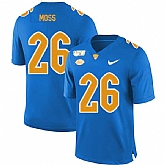 Pittsburgh Panthers 26 Chawntez Moss Blue 150th Anniversary Patch Nike College Football Jersey Dzhi,baseball caps,new era cap wholesale,wholesale hats